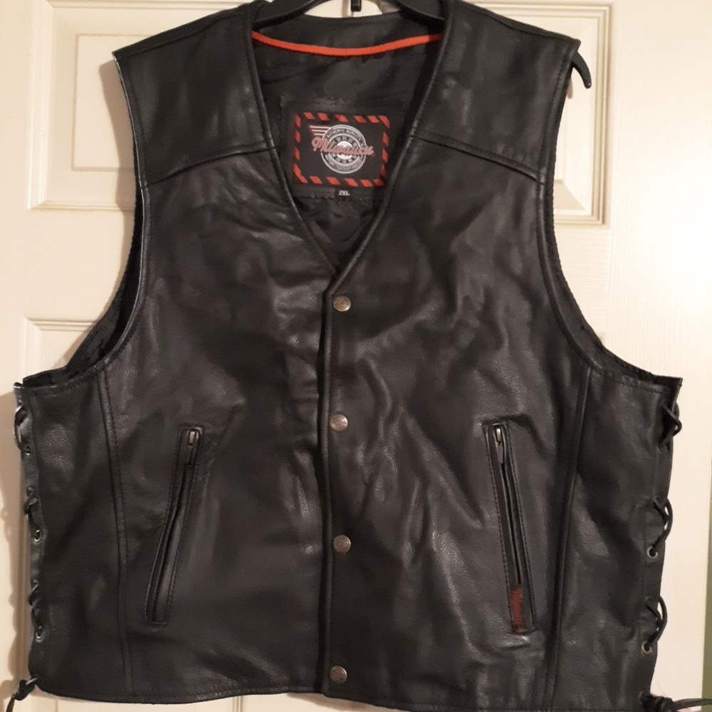Leather vest